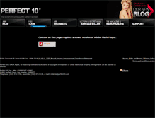Tablet Screenshot of perfect10.com